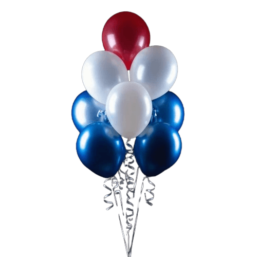 Peace And Love Red White And Blue Balloons