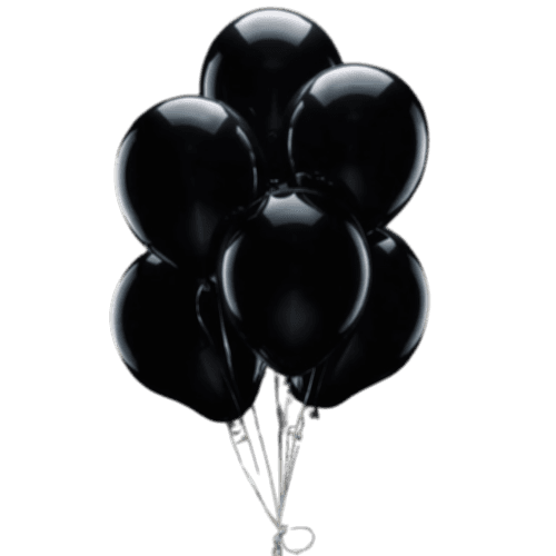 Rest In Peace Black Balloons